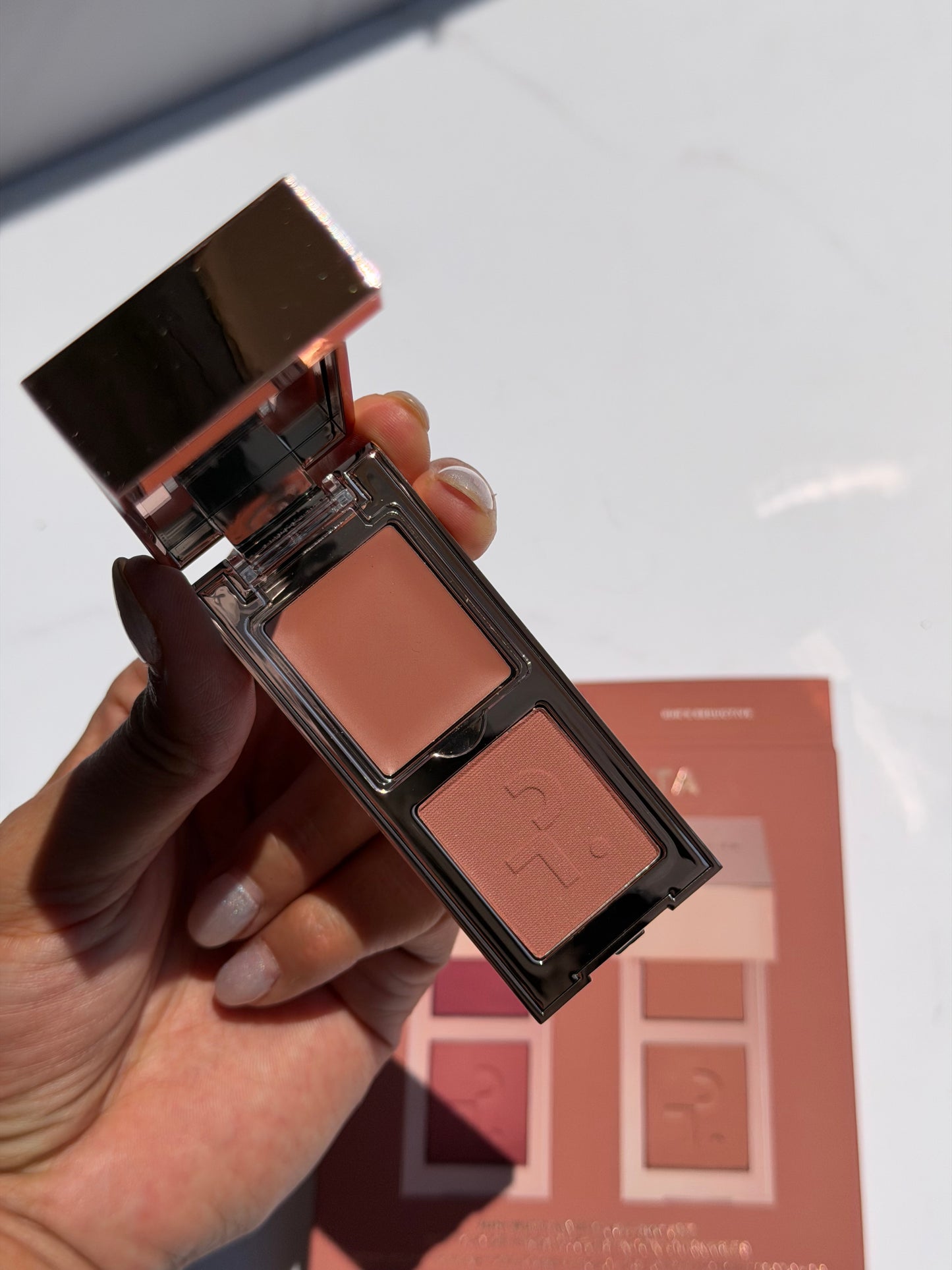 PATRICK TA-Mini Must-Have Major Headlines Double-Take Crème & Powder Blush Duo Set