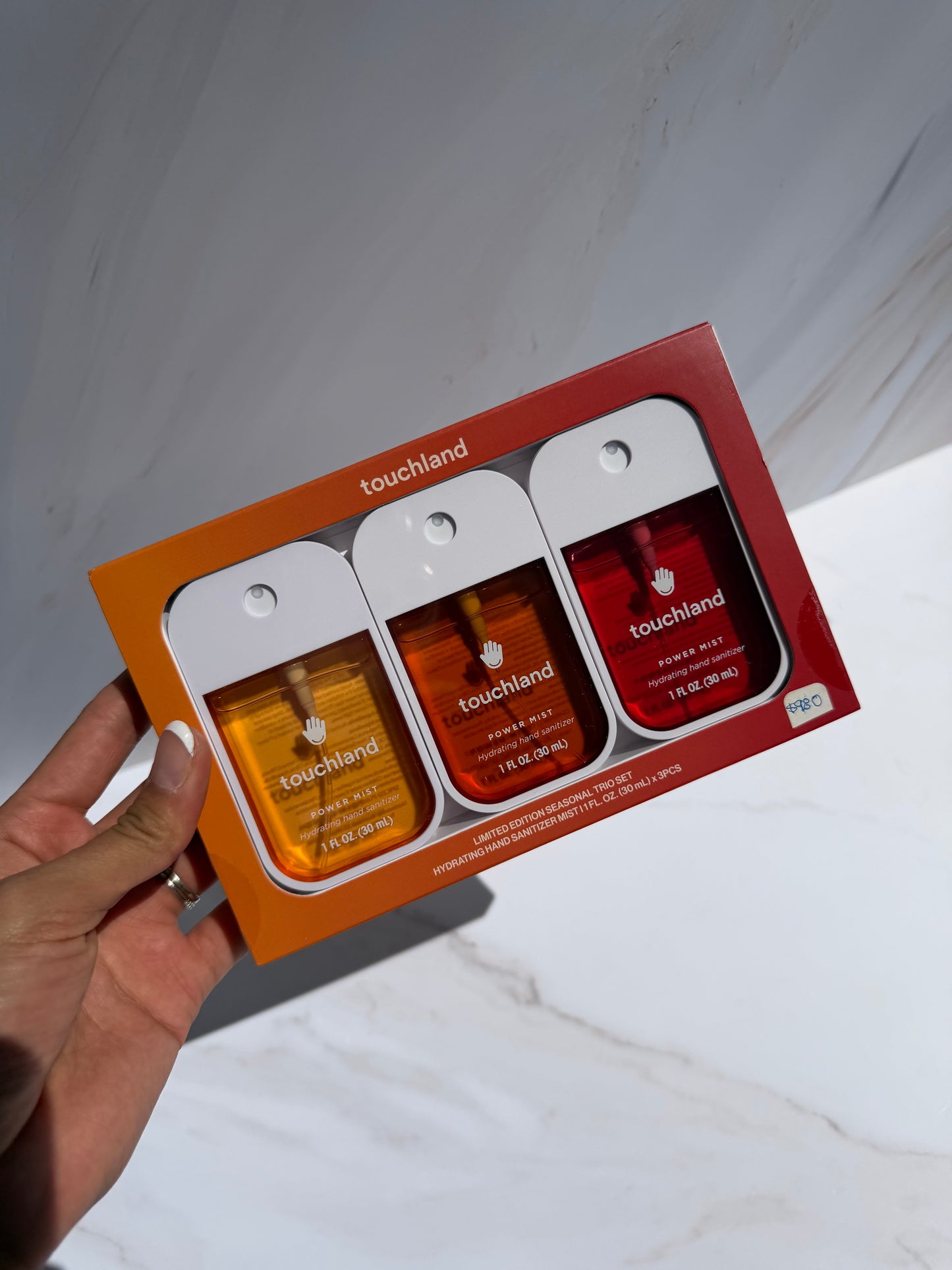 Touchland 
Limited Edition Power Mist Hydrating Hand Sanitizer Seasonal Trio Set