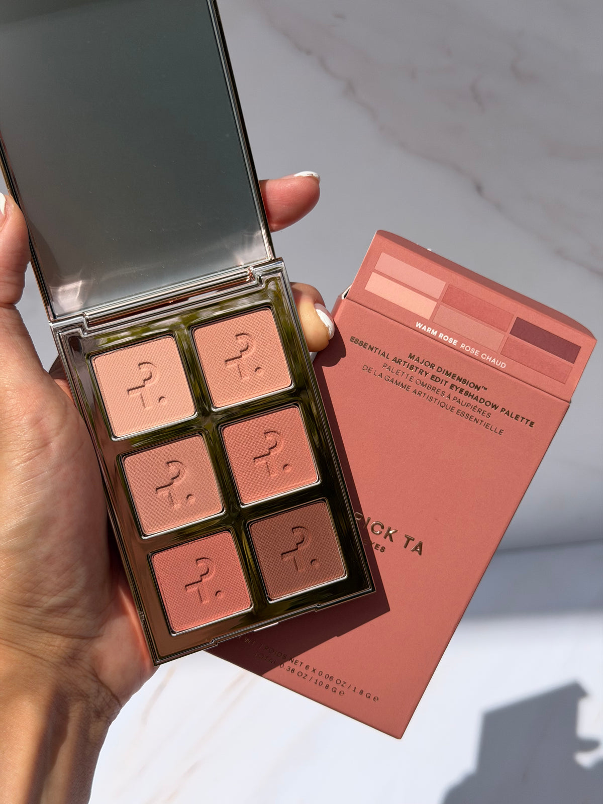 Major Dimension Essential Artistry Edit Eyeshadow Palette WARM ROSE - Patrick Ta