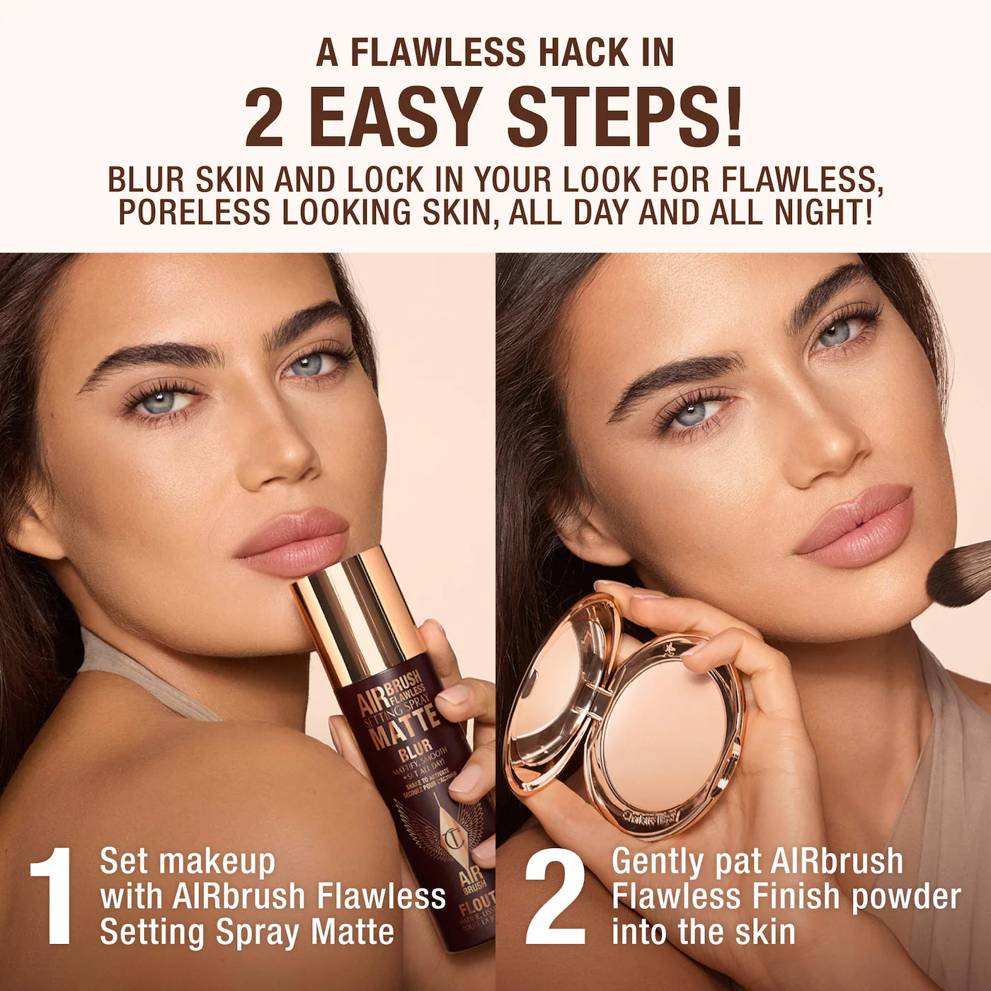 Charlotte Tilbury-Airbrush Flawless Matte Blurring & Waterproof Setting Spray 100ml