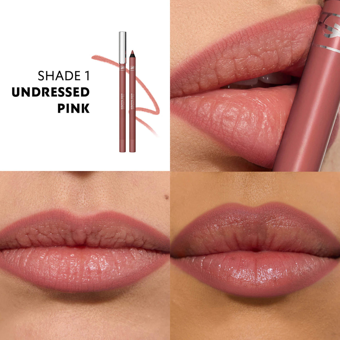 Yves Saint Laurent- MINI Kiss Shaper Long-Lasting Sculpting Lip Liner- Tono 1 Pink nude