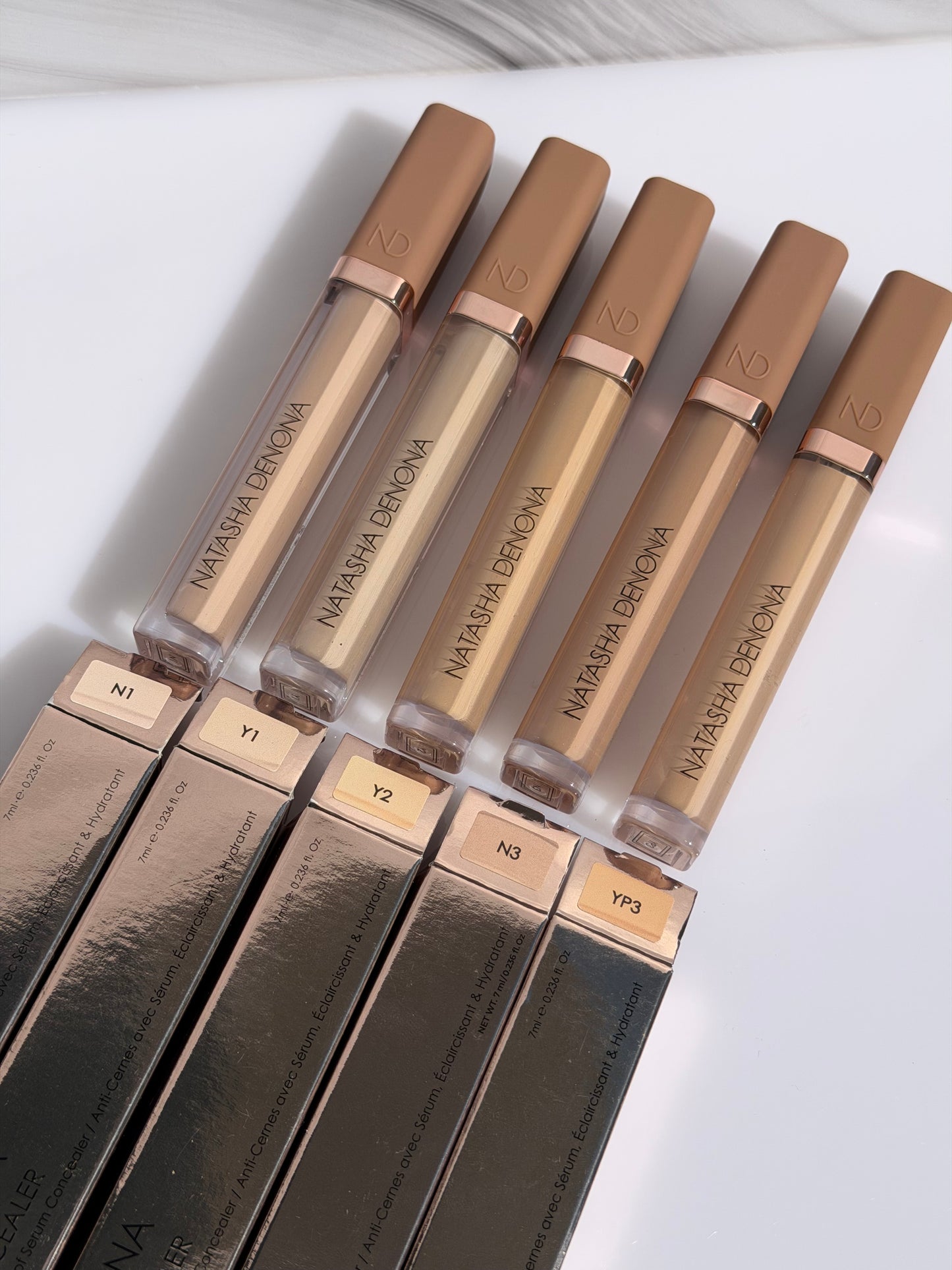 NATASHA DENONA Hy-Glam Brightening & Hydrating Medium to Full Coverage Crease Proof Serum Concealer
