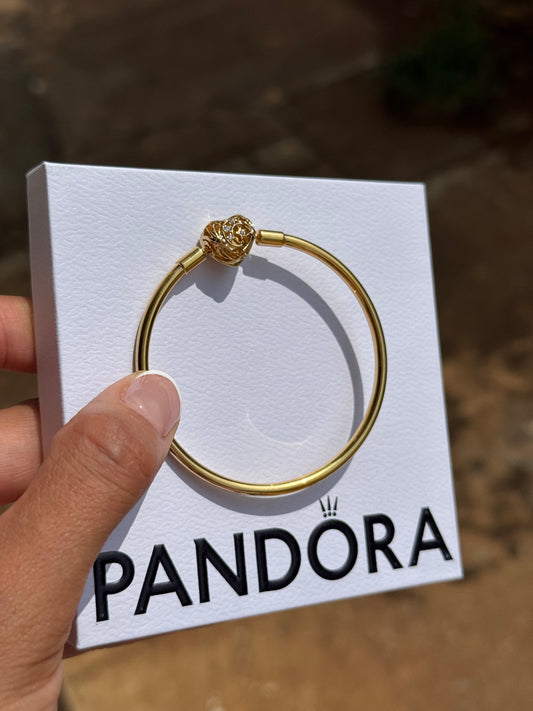 Brazalete Rígido Oro PANDORA 16cm- 17cm
