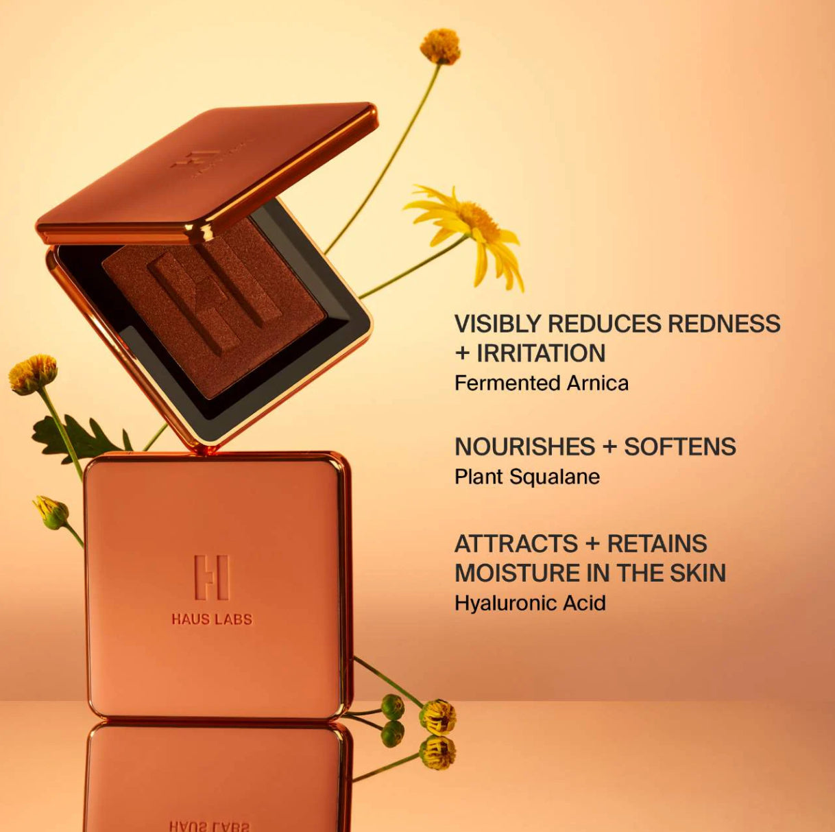 HAUS LABS BY LADY GAGA Power Sculpt Velvet Talc-Free Powder Bronzer- Amber Horizon Medium