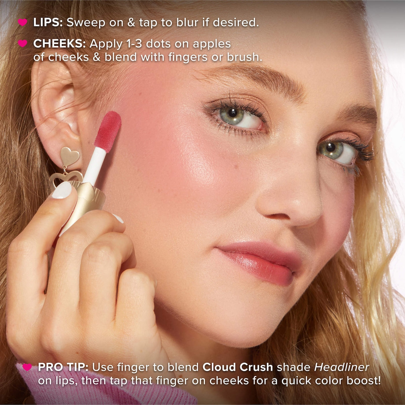 Too Faced 
Cloud Crush Whipped Lip & Cheek Blush