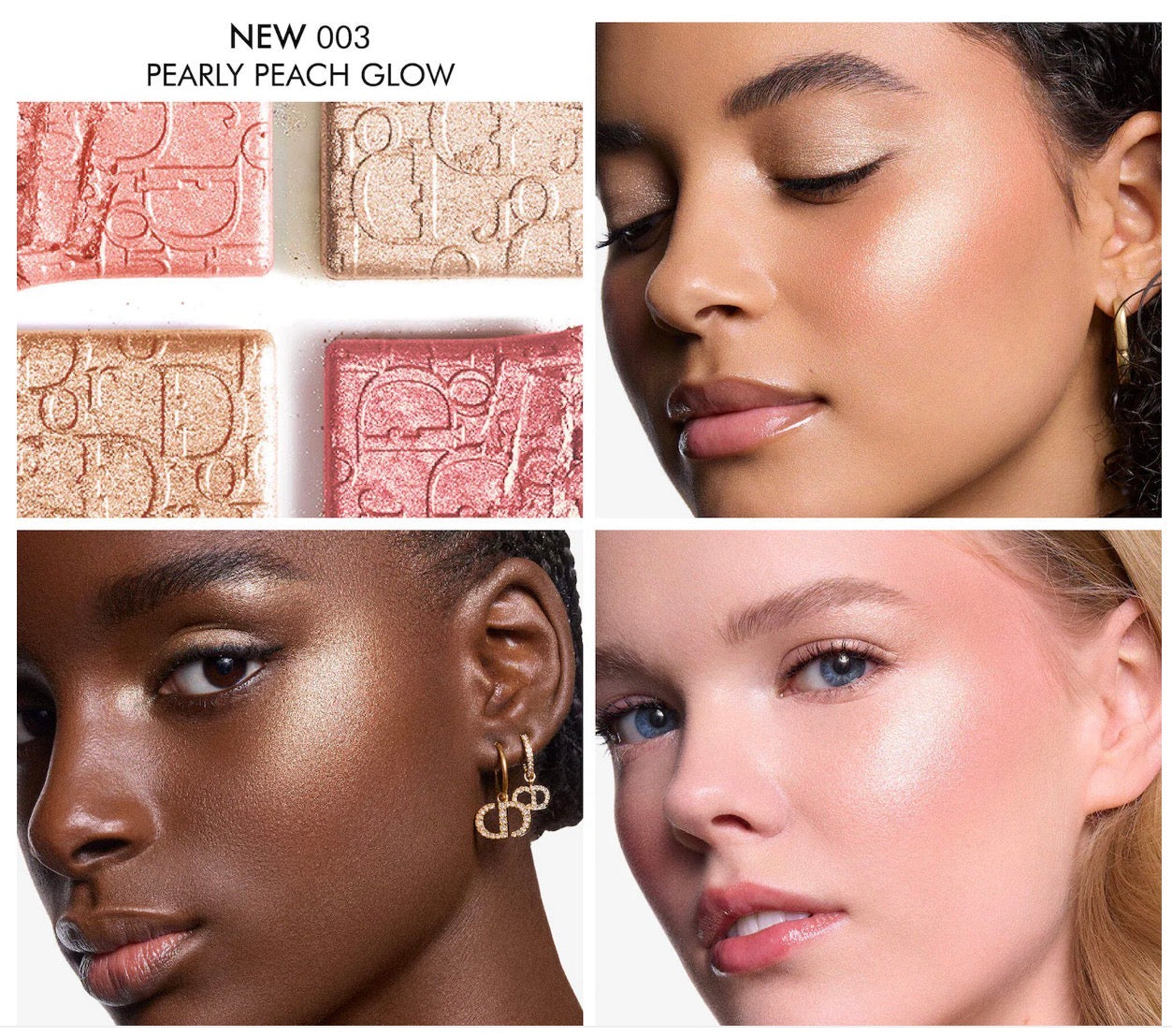 DIOR Backstage Glow Maximizer Face Palette - 003 Pearly Peach Glow