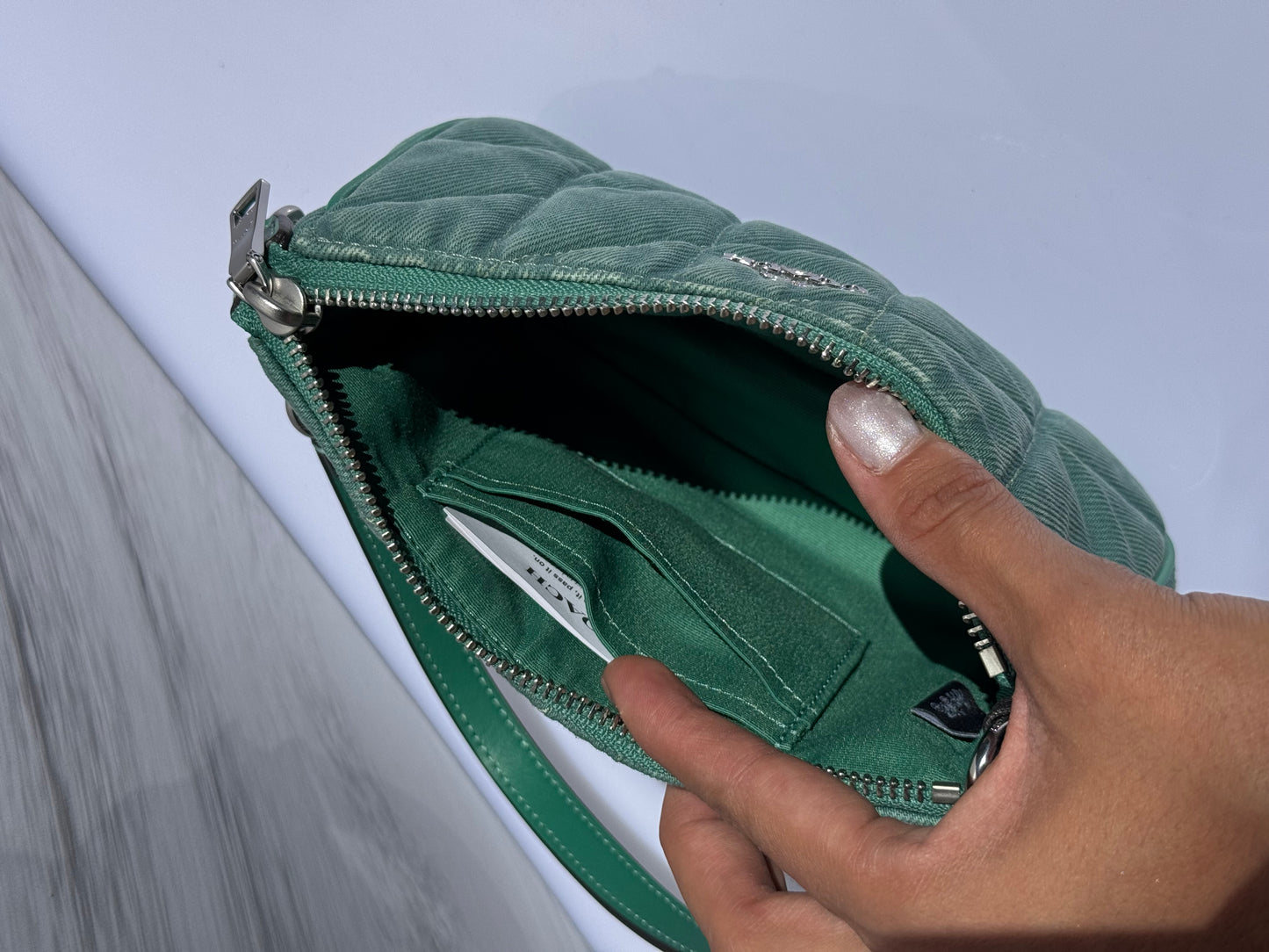 Nolita 19 Denim Verde COACH