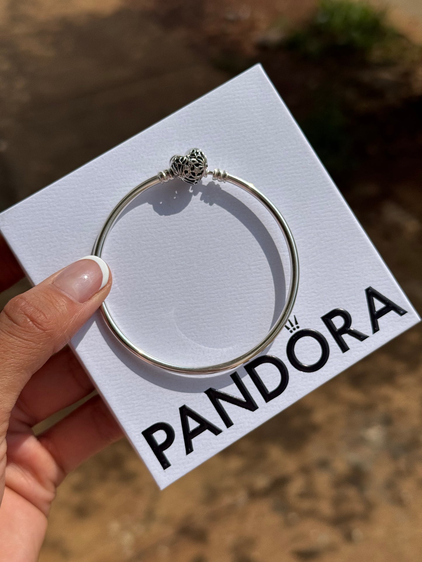 Brazalete Rígido PANDORA Plata 18cm- 19cm