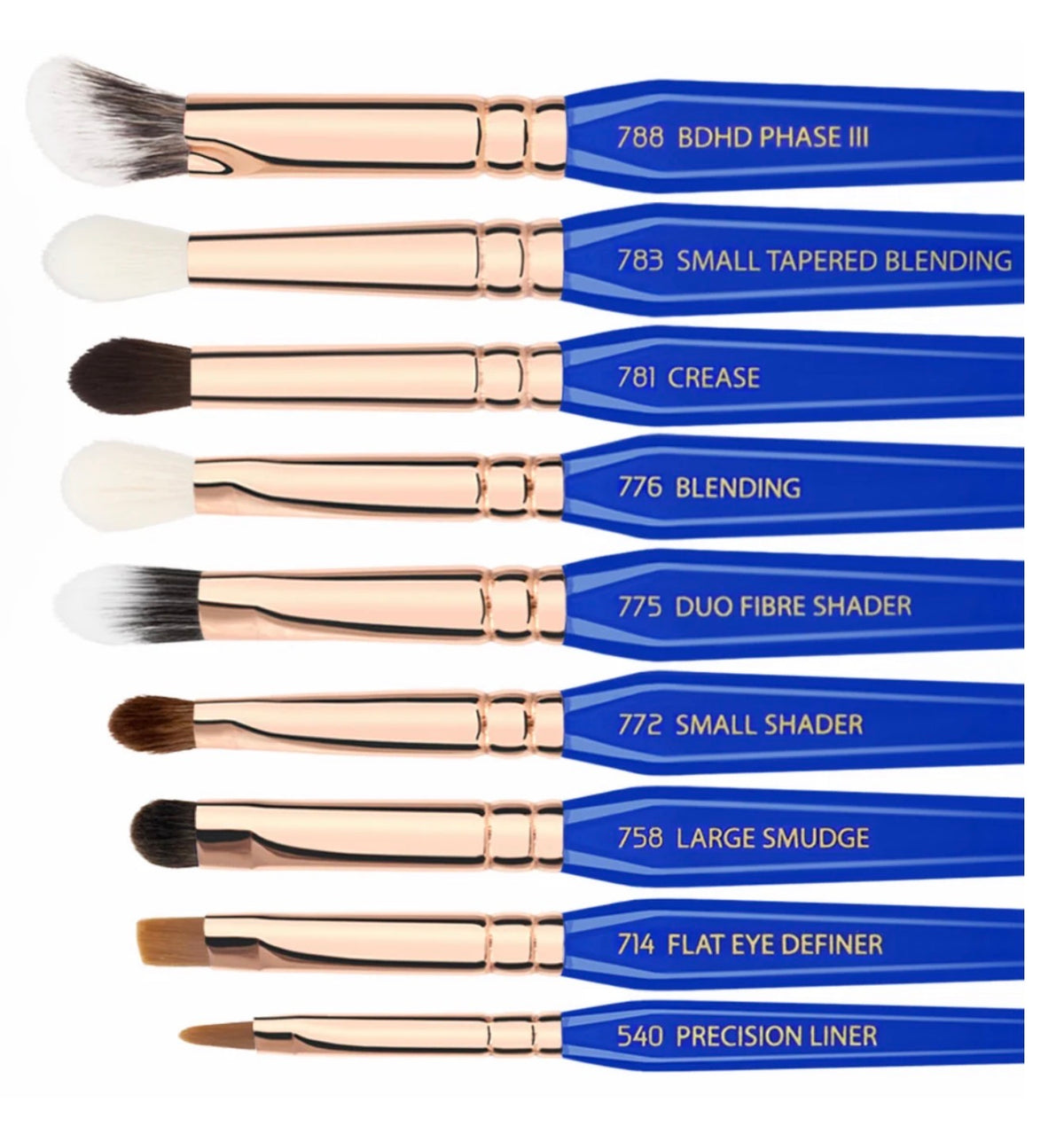Bdellium Tools- Golden Triangle Complette Brush Set Phase III