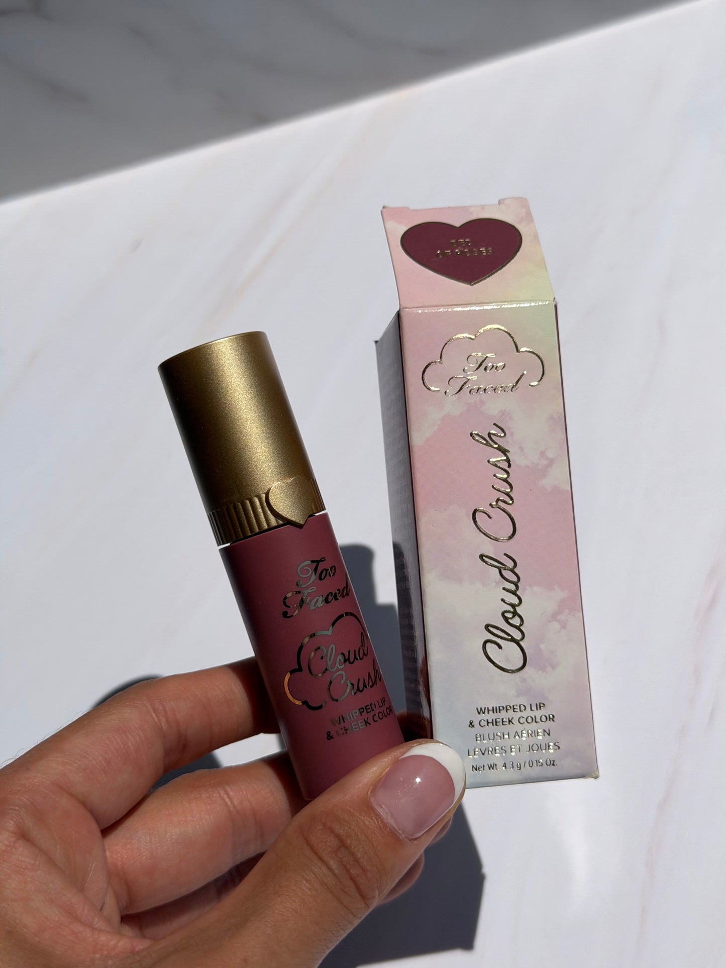 Too Faced 
Cloud Crush Whipped Lip & Cheek Blush