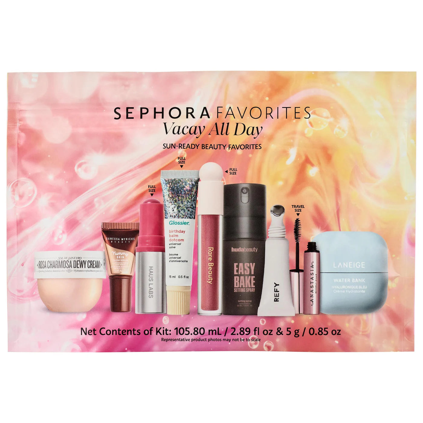 Sephora Favorites-Vacay All Day Makeup and Skincare Value Set
