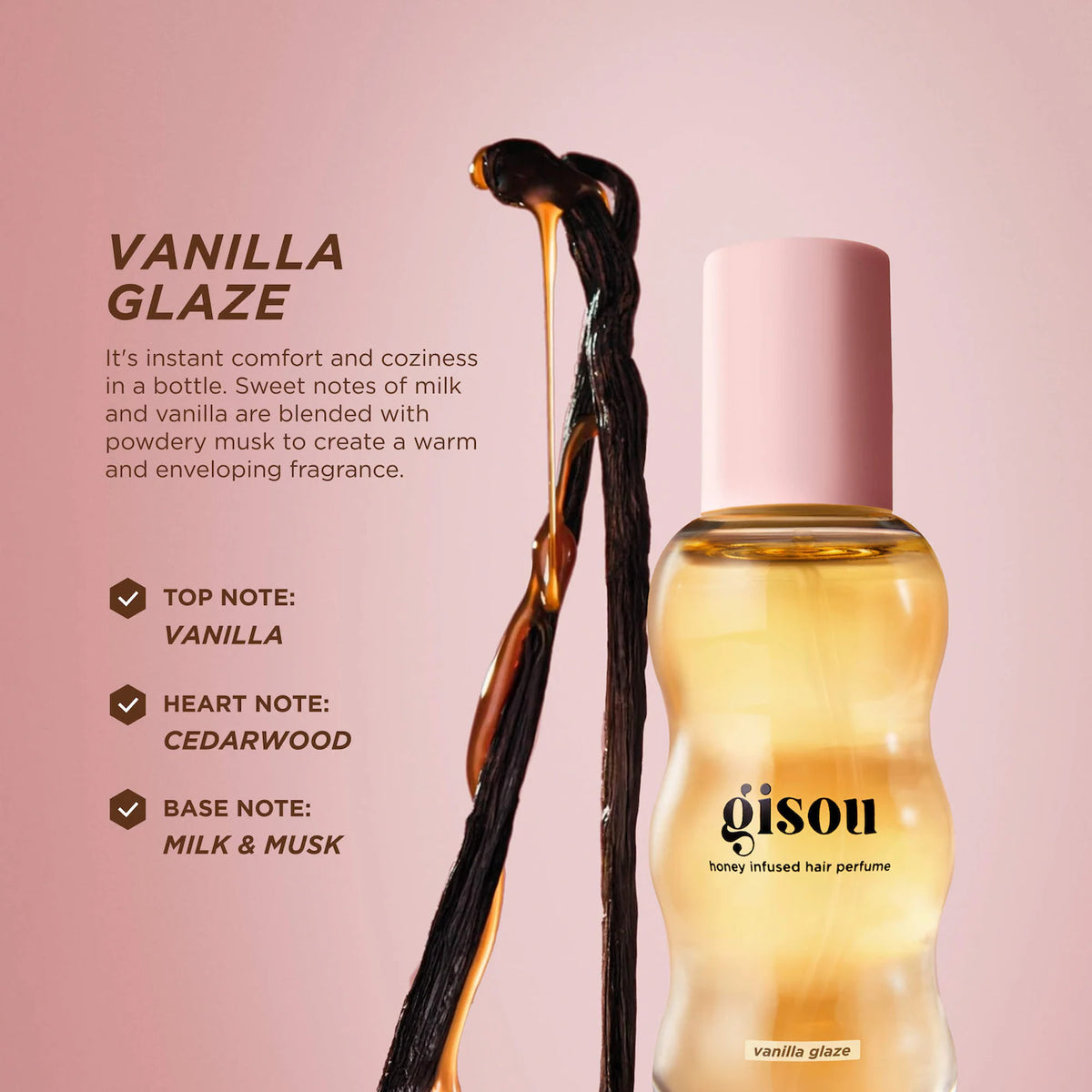 Gisou-Mini Honey Infused Hair Perfume in Vanilla Glaze