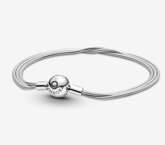 Brazalete Pandora Multi Cadena- talla 17cm