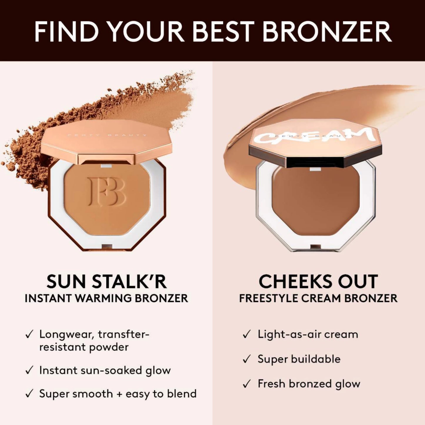 FENTY BEAUTY by Rihanna Cheeks Out Freestyle Cream Bronzer