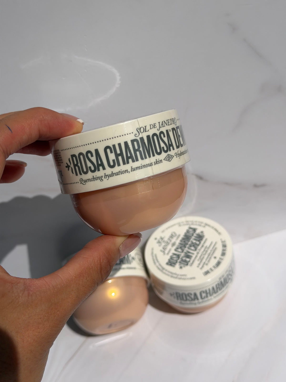 Sol de Janeiro - Mini Rosa Charmosa™ Dewy Body Cream with Rosewater + Crystal Peptides 75ml