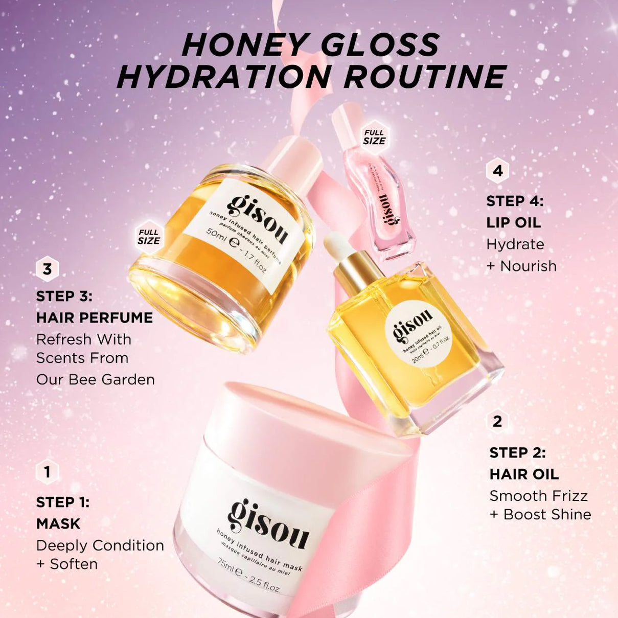 Honey Gloss Hydration Heroes Hair Value Set Gisou