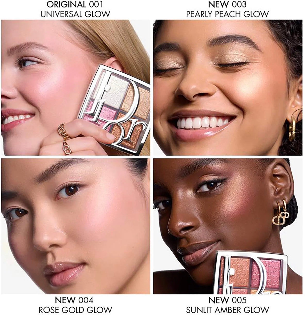 チーク Backstage Glow Maximizer Palette 004 DIOR Backstage Glow Maximizer Face Palette - 004 Rose Gold Glow