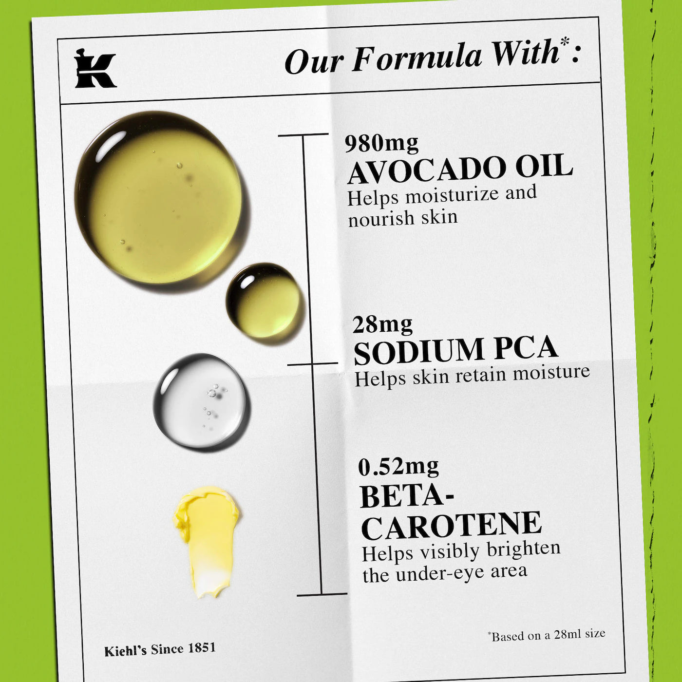 Kiehl's Since 1851-Mini Avocado Eye Cream for Brightening & Depuffing