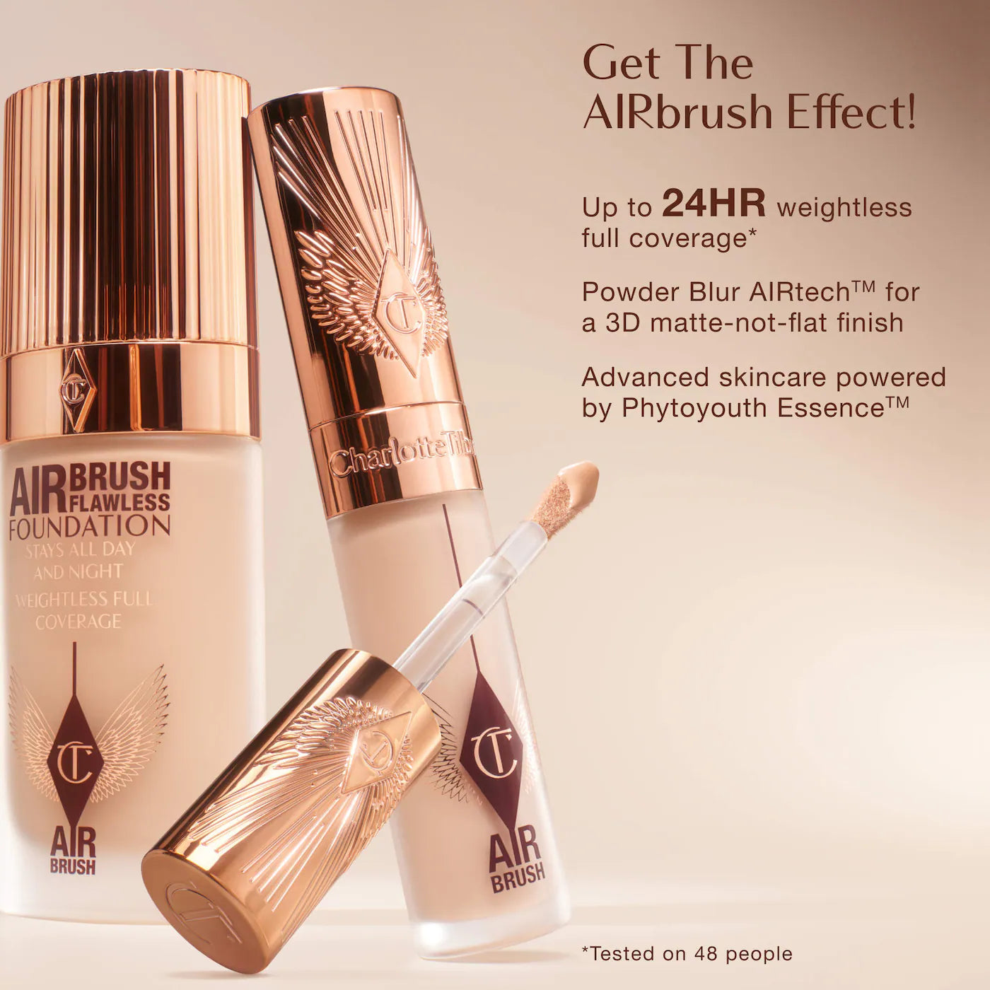 Charlotte Tilbury 
Airbrush Flawless Crease-Proof Long-Wear Blur Concealer with Hyaluronic Acid