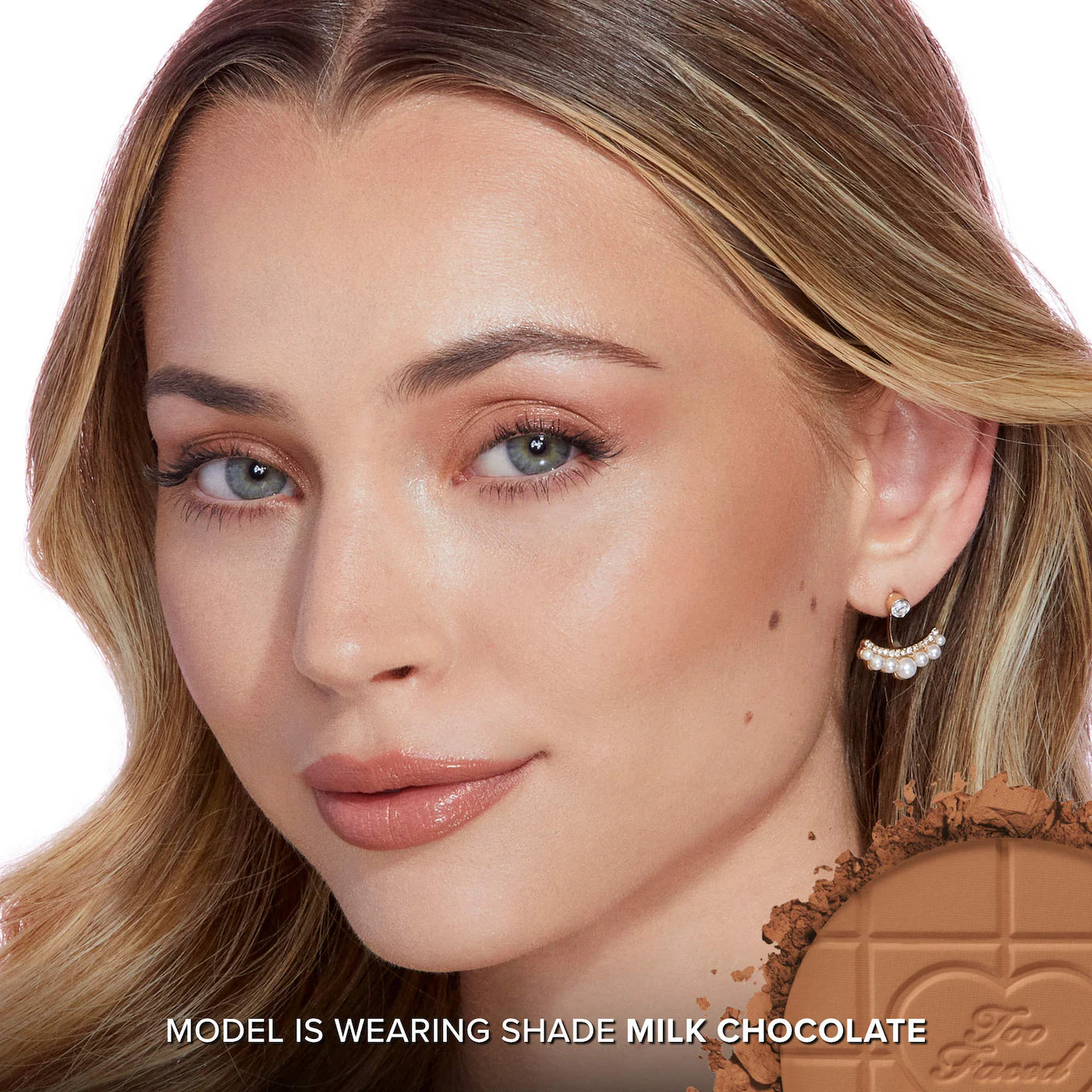 Too Faced-Chocolate Soleil Matte Blurring Bronzer- MILK CHOCOLATE