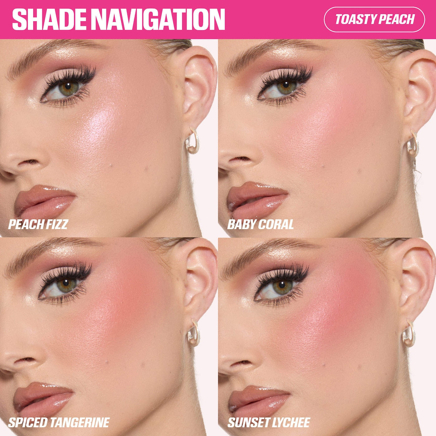 HUDA BEAUTY Blush Filter Blurring Blushlighters Palette- TOASTY PEACH
