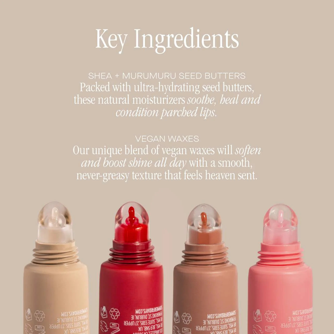Summer Fridays-Lip Butter Balm Treatment for Hydration + Nourishing Shine-PINK SUGAR (sin caja)