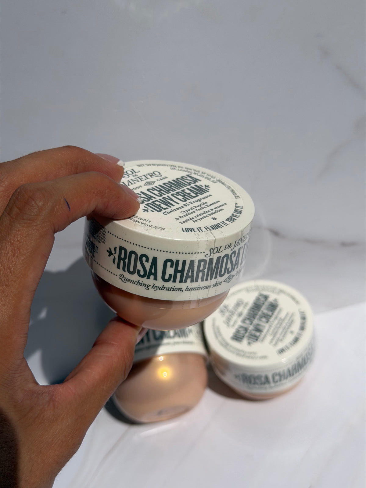 Sol de Janeiro - Mini Rosa Charmosa™ Dewy Body Cream with Rosewater + Crystal Peptides 75ml