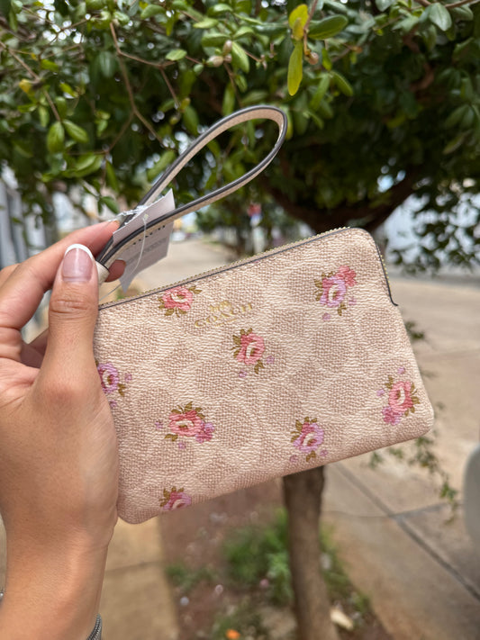 Muñequera Coach de Flores chica de un cierre