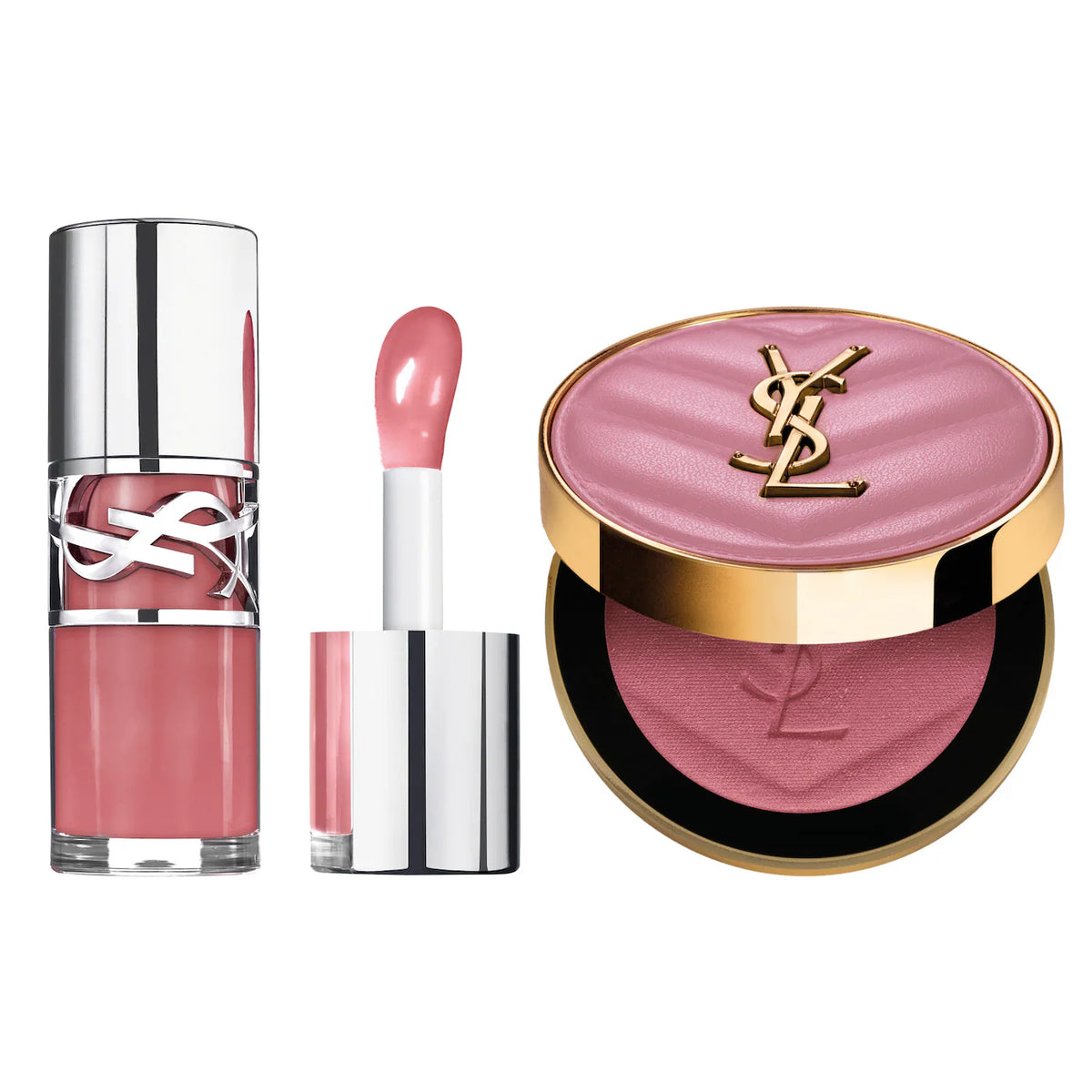 PREVENTA SEPHORA SALE - Yves Saint Laurent- YSL Iconic Pink Lip Gloss & Blush Gift Set