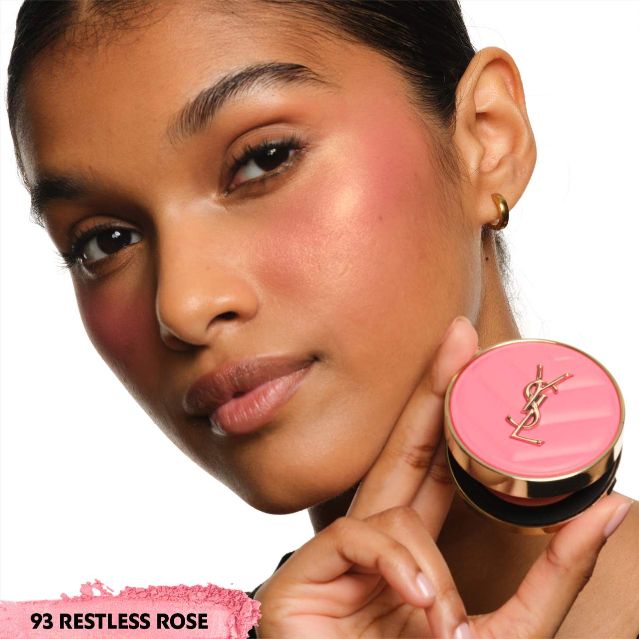 Yves Saint Laurent Make Me Blush 24H Buildable Powder Blush tono-  93 Restless Rose YSL