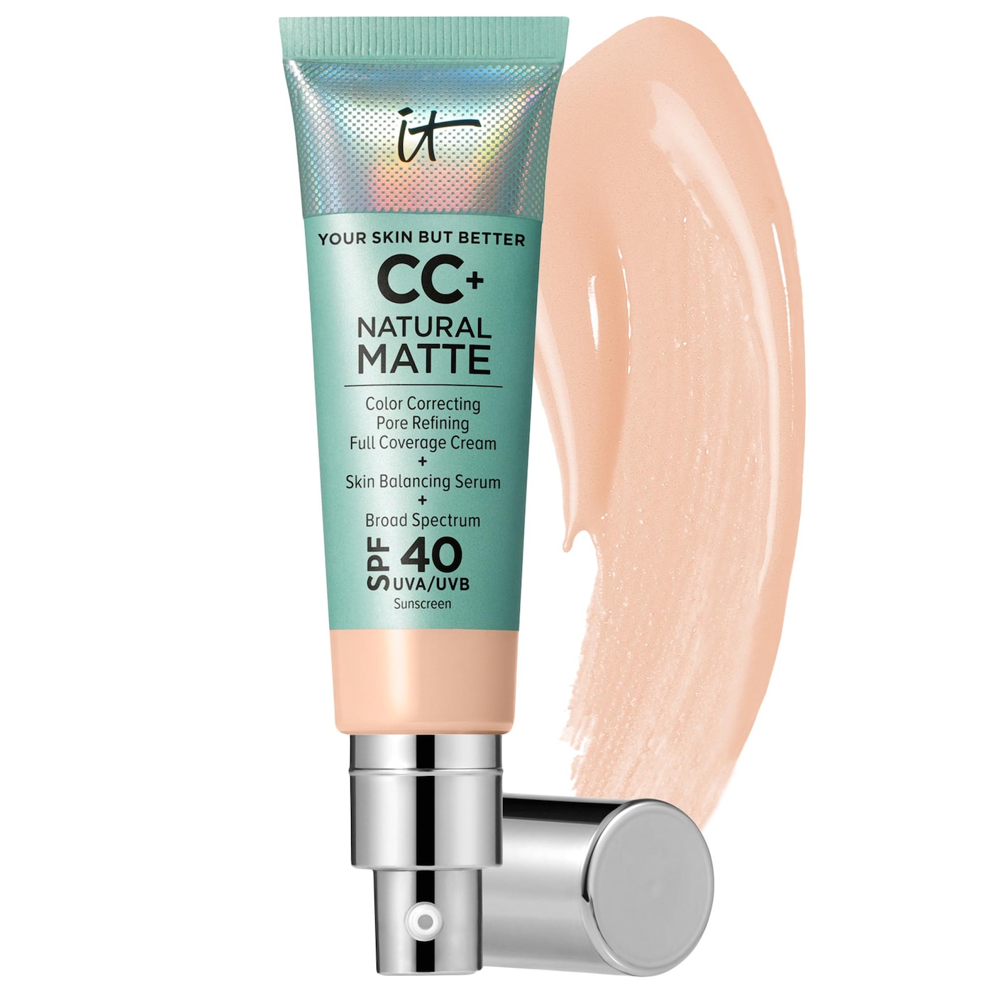 IT Cosmetics CC+ Cream Natural Matte Foundation with SPF 40