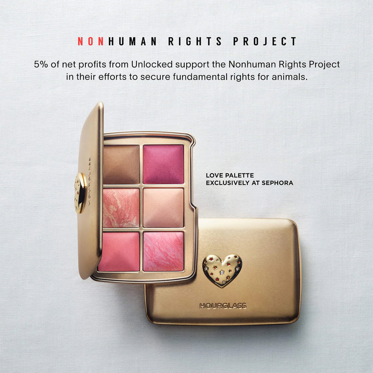 PREVENTA-Hourglass Ambient Lighting Edit Unlocked Palette LOVE (exclusiva Sephora USA, llega finales de octubre)