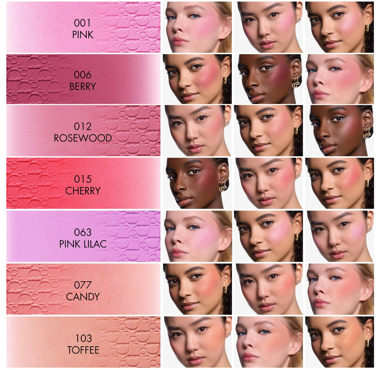 DIOR Rosy Glow Powder Blush 001 PINK