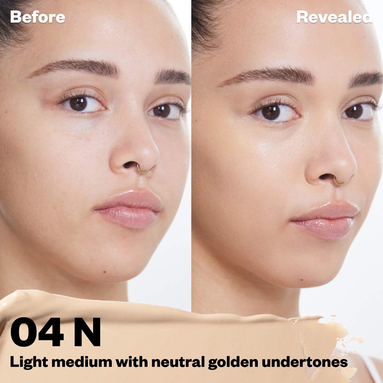 Kosas Revealer Super Creamy + Brightening Concealer with Caffeine and Hyaluronic Acid Tono- 04N