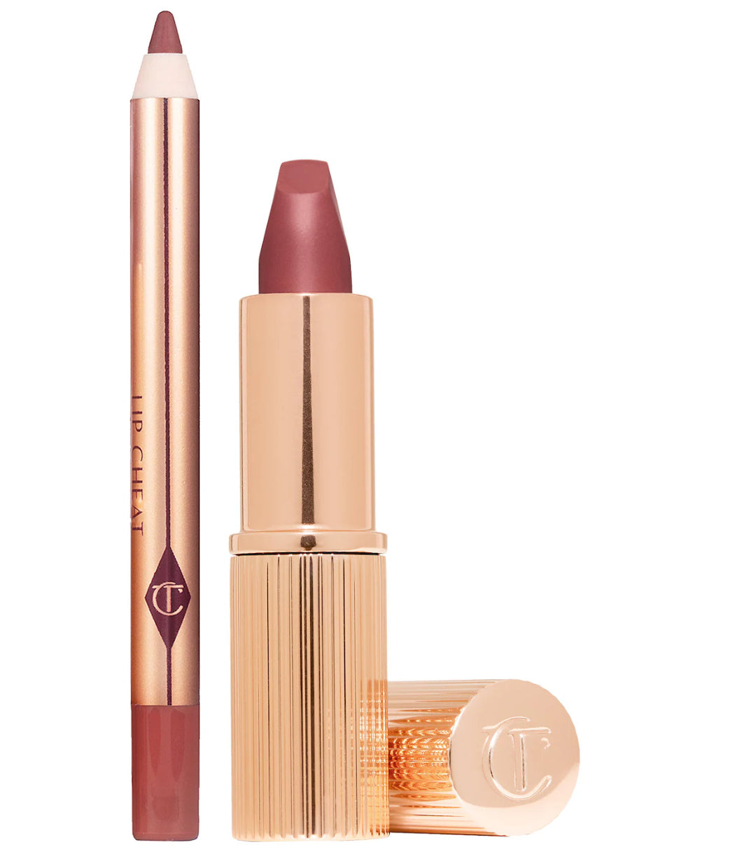 Charlotte Tilbury Mini Pillow Talk Lipstick & Liner Set- PILLOW TALK MEDIUM