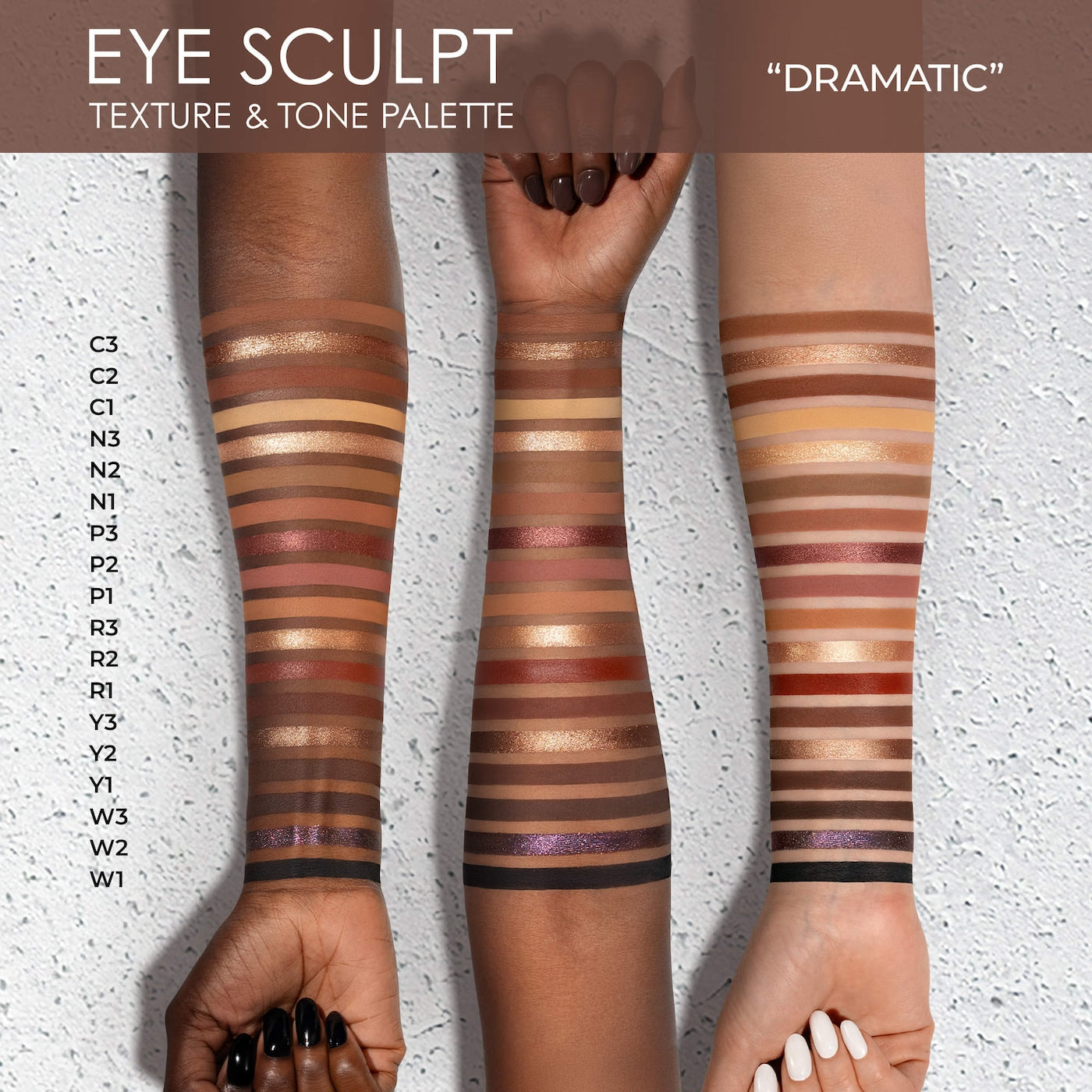 NATASHA DENONA Eye Sculpt Texture & Tone Eyeshadow Palette- DRAMATIC