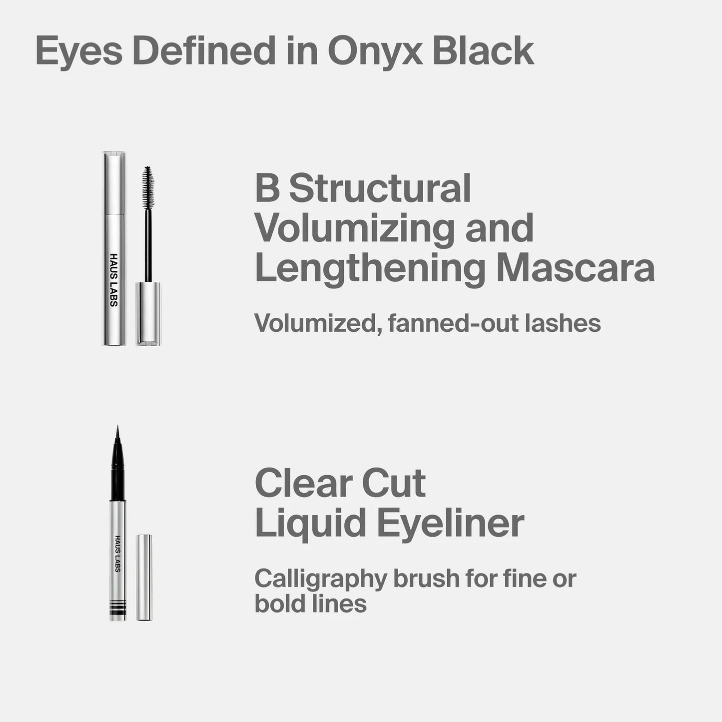 Clear Cut
Liquid Eyeliner
Tono-Black Onyx 
Matte