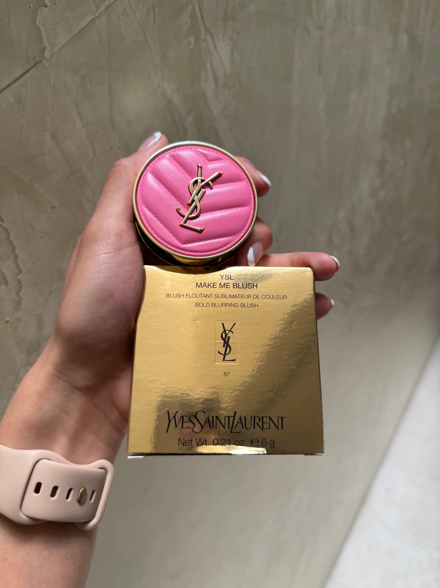 Yves Saint Laurent Make Me Blush 24H Buildable Powder Blush Tono- 87 PINK VOLTAGE