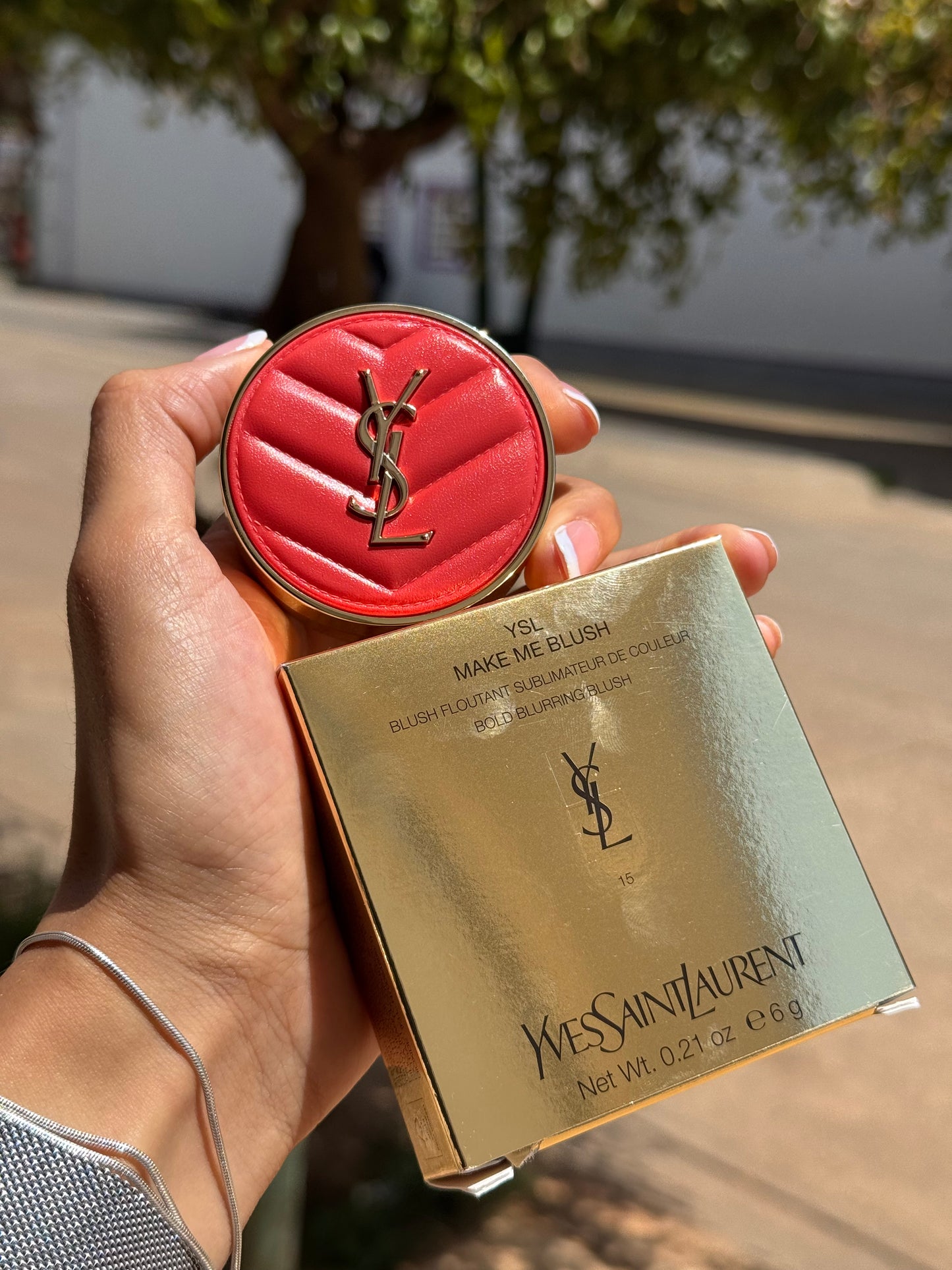 Yves Saint Laurent Make Me Blush 24H Buildable Powder Blush tono-  15 Chili Crush YSL