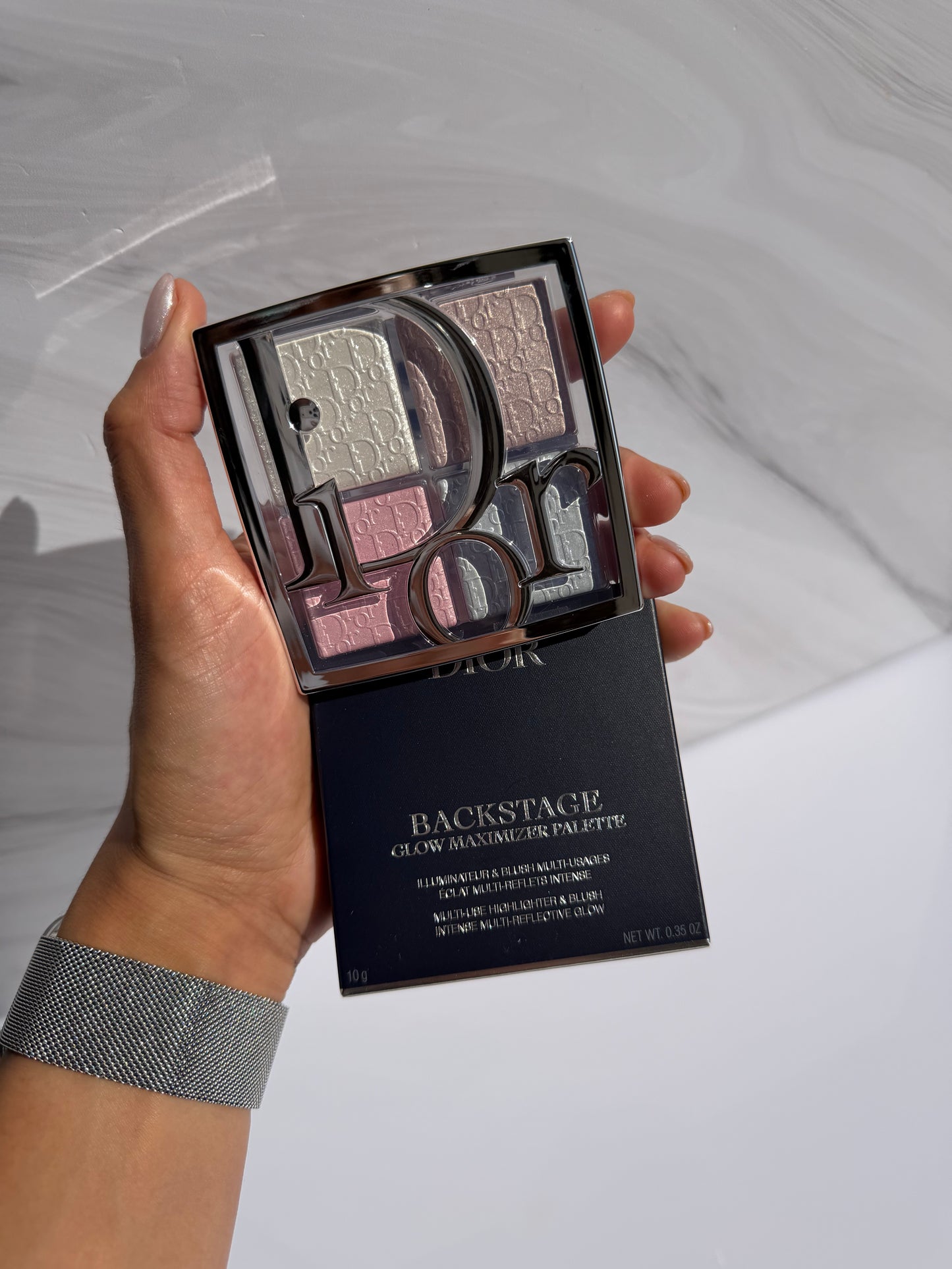 DIOR Backstage Glow Maximizer Face Palette 002 Frosted Opal Glow