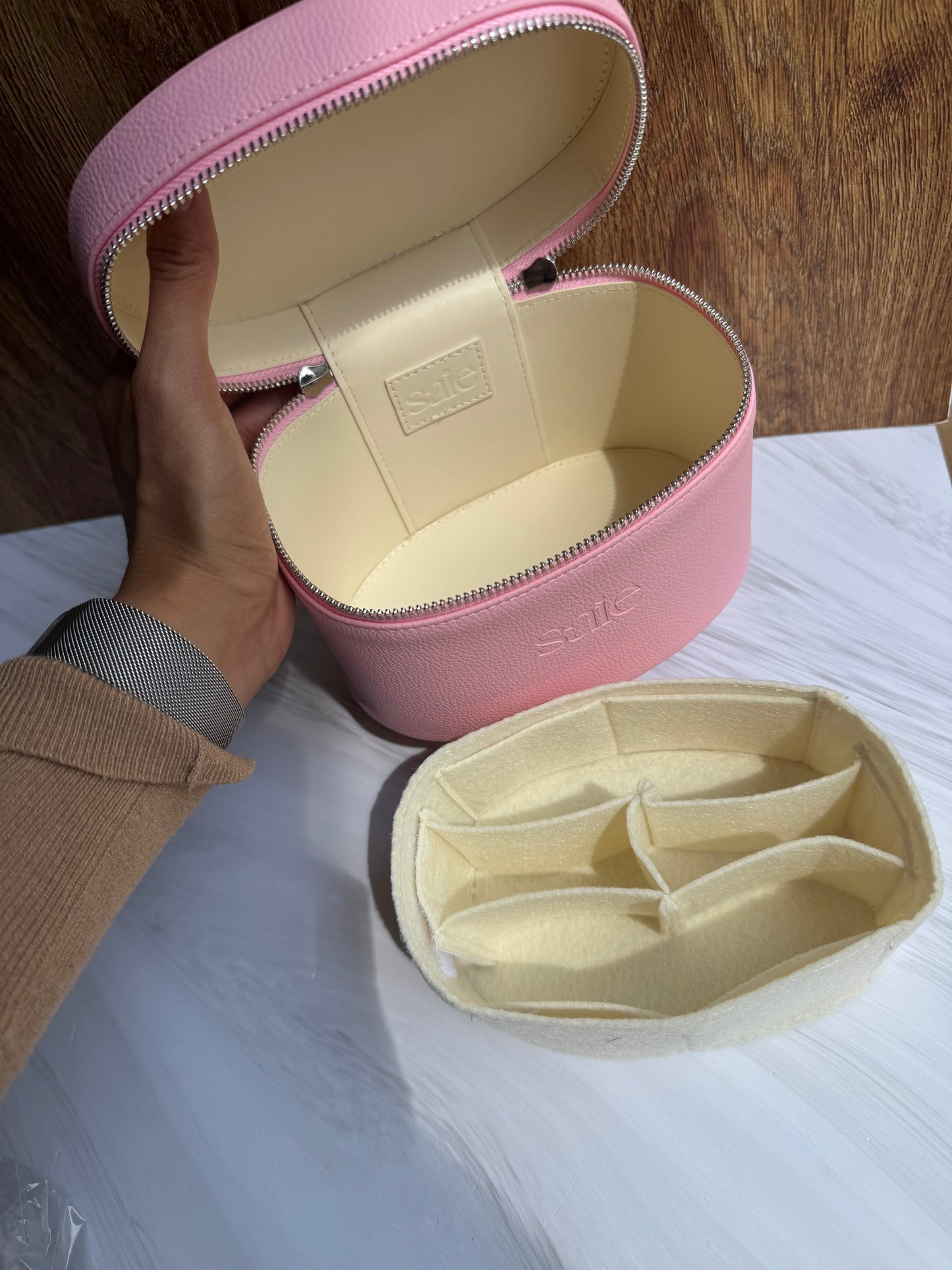 The Mini Vanity Case - Saie / Neceser Mini Baby Pink