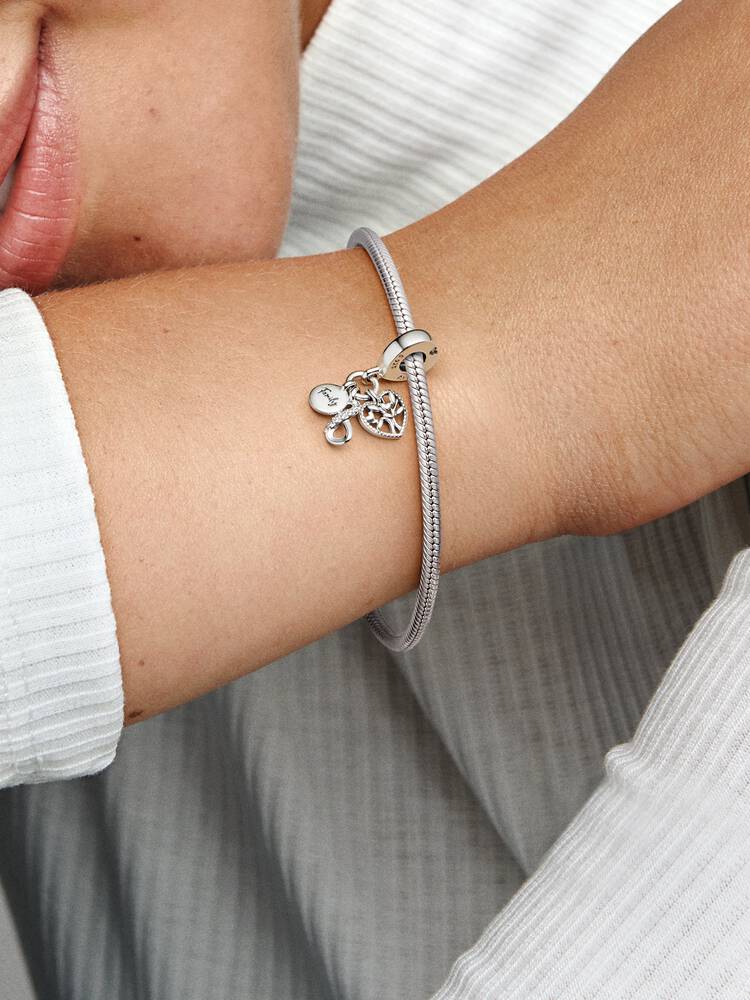 Charm Colgante Triple Infinito y Familia