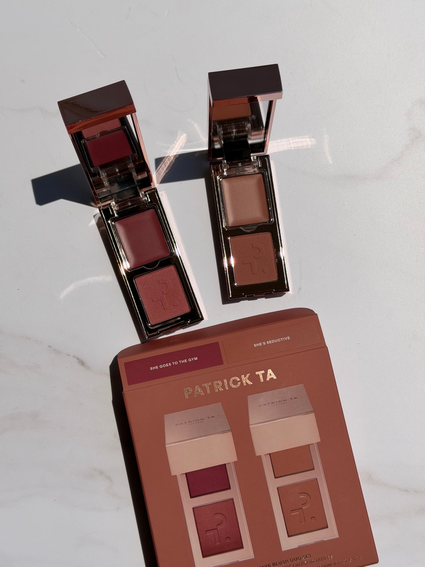 PATRICK TA-Mini Must-Have Major Headlines Double-Take Crème & Powder Blush Duo Set