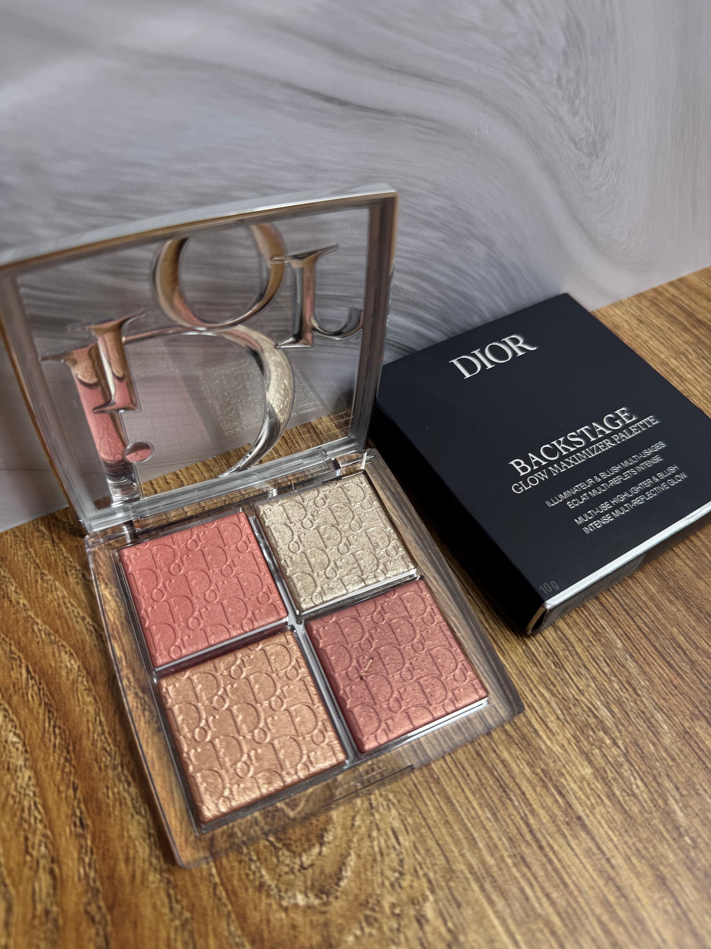 DIOR Backstage Glow Maximizer Face Palette - 003 Pearly Peach Glow