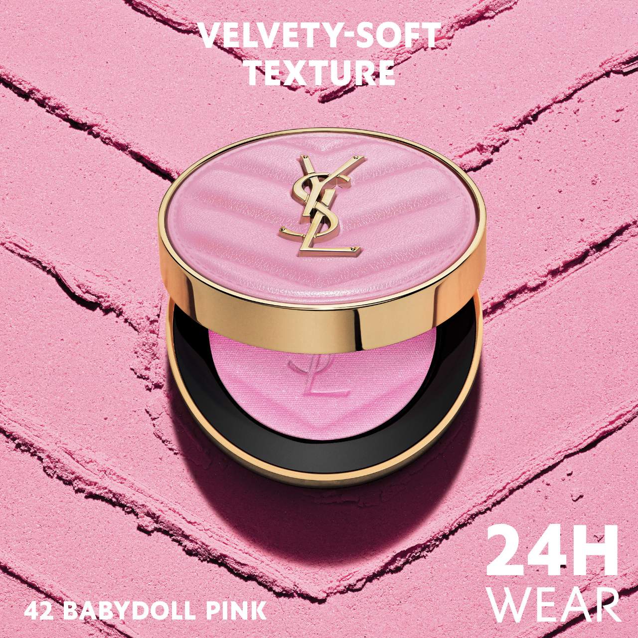 Yves Saint Laurent Make Me Blush 24H Buildable Powder Blush tono-  42 Babydoll Pink YSL