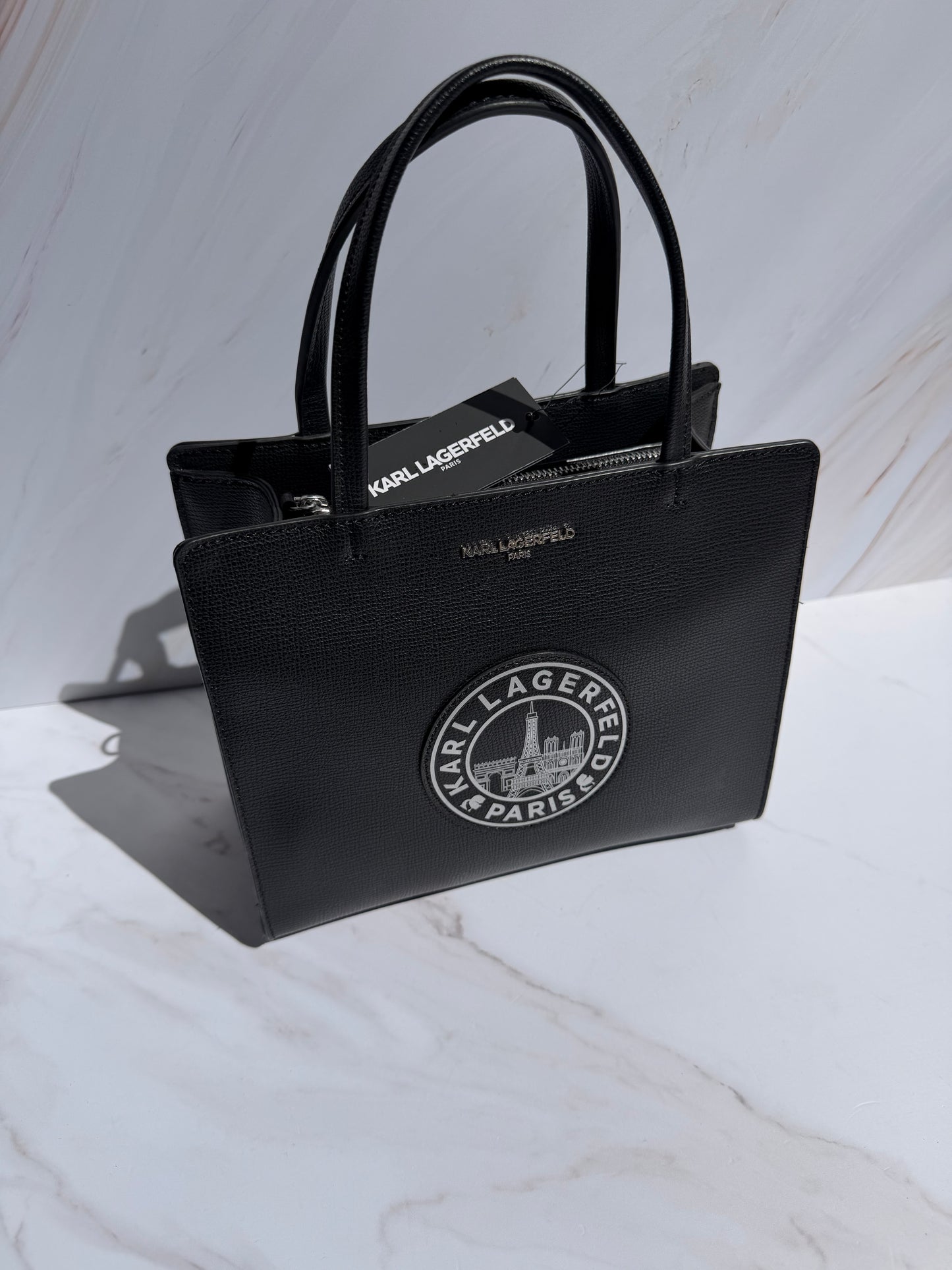 Crossbody Karl Lagerfeld con Strap grueso Negra