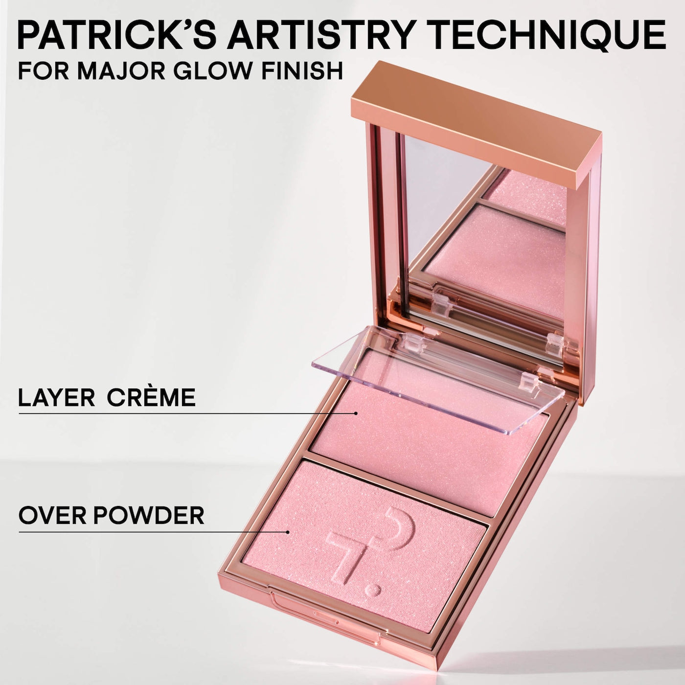 PATRICK TA Major Glow Crème & Powder Light Reflecting Translucent Highlighter Duo DADDY