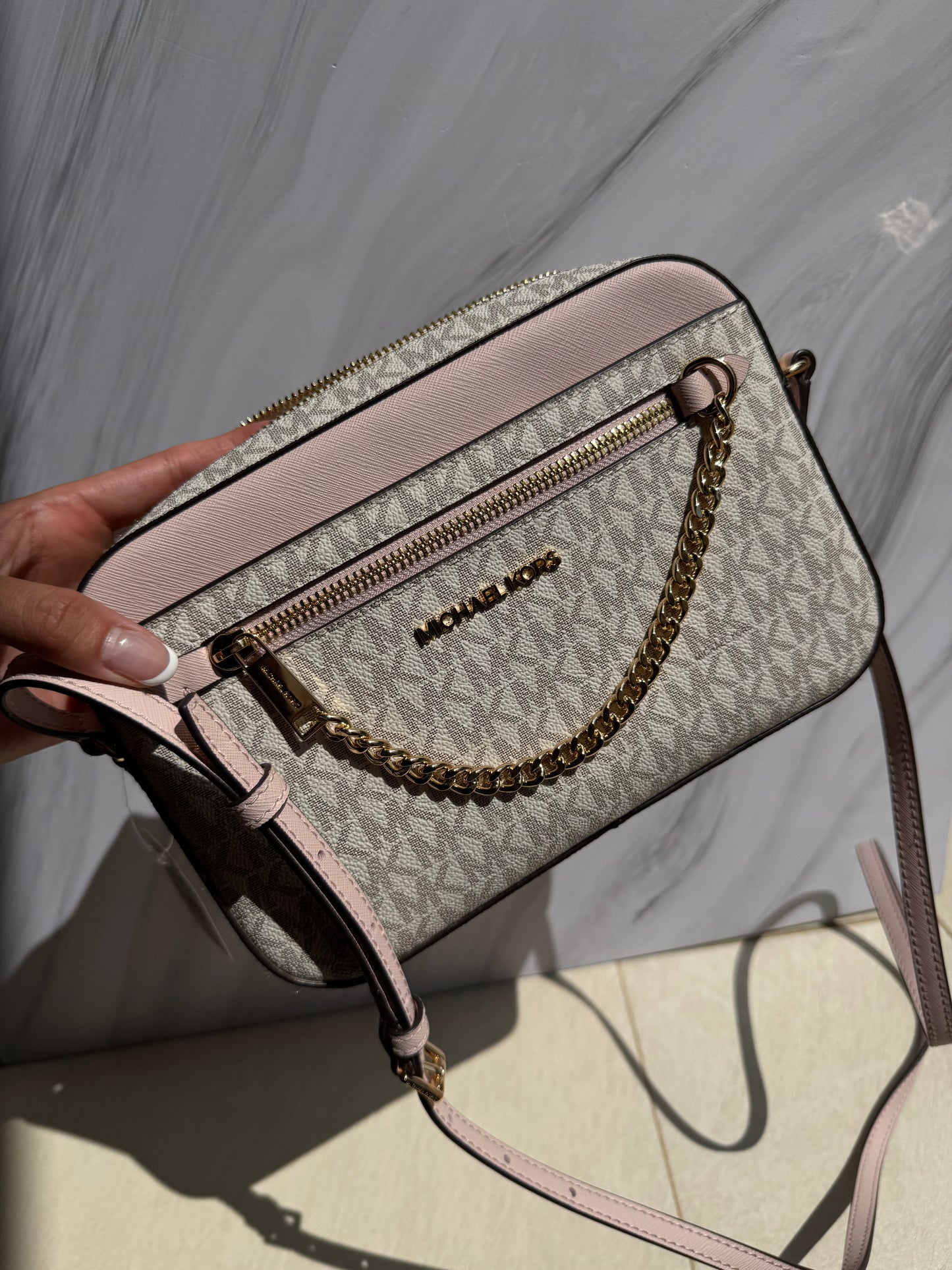 Jet Set Large Logo Crossbody Bag- Michael Kors -