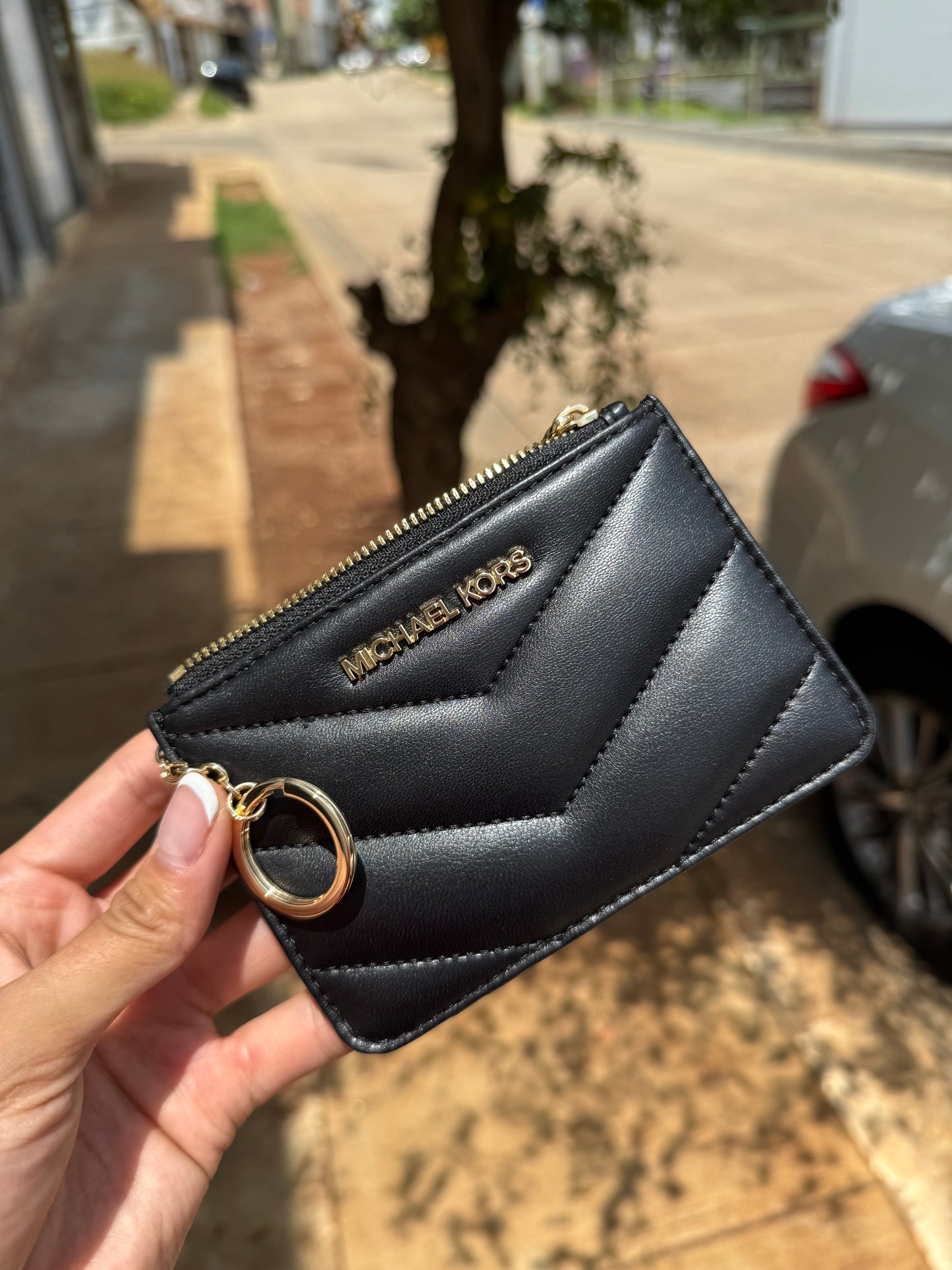 Tarjetero Michael Kors Negro de Piel