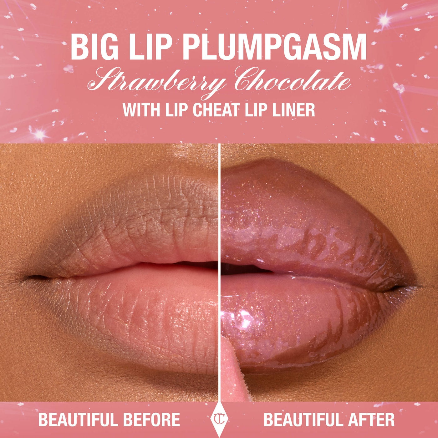 Charlotte Tilbury Big Lip Plumpgasm Plumping Lip Gloss- Strawberry Chocolate